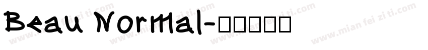Beau Normal字体转换
